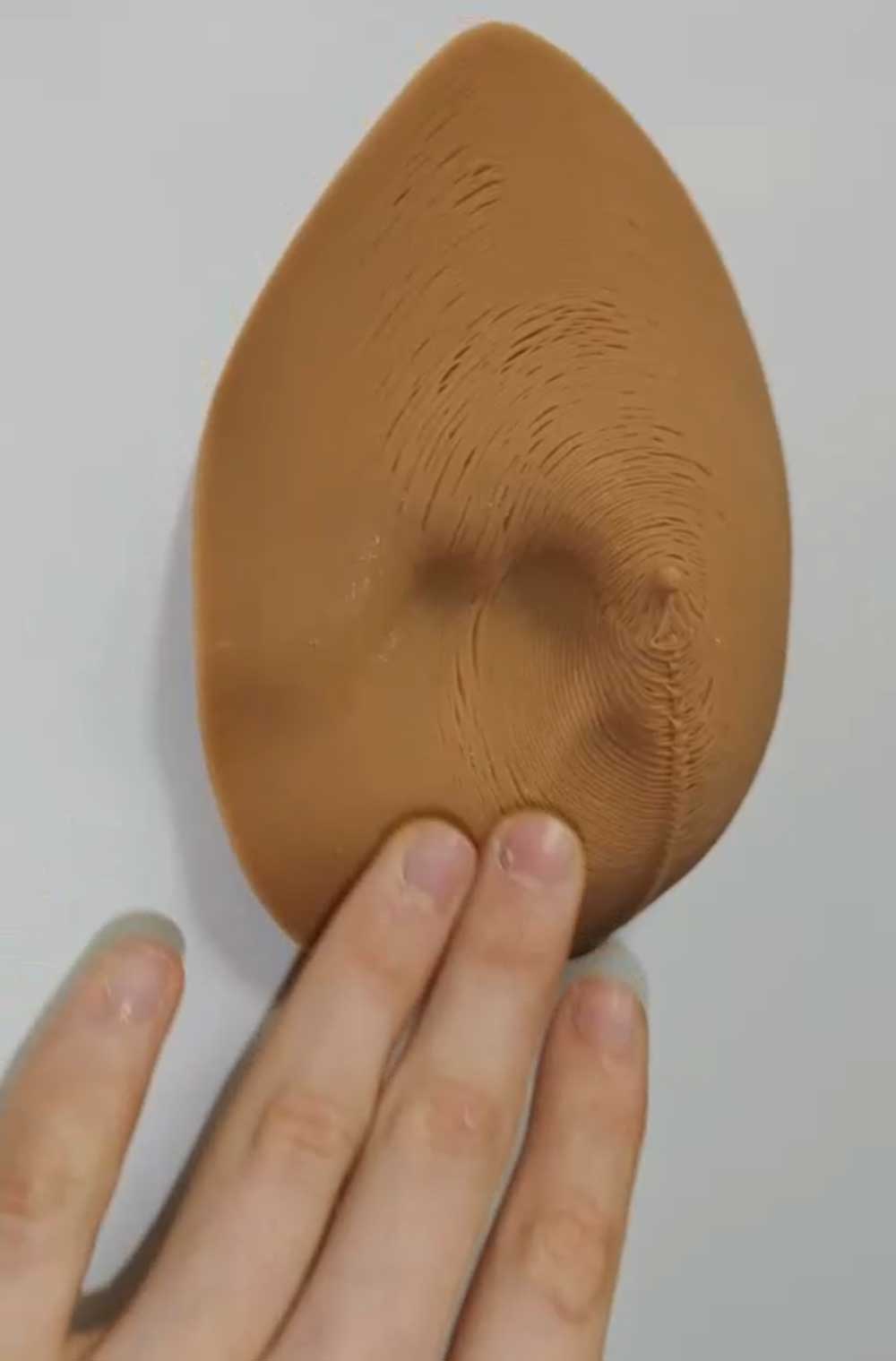 3D printed silicone breast implant