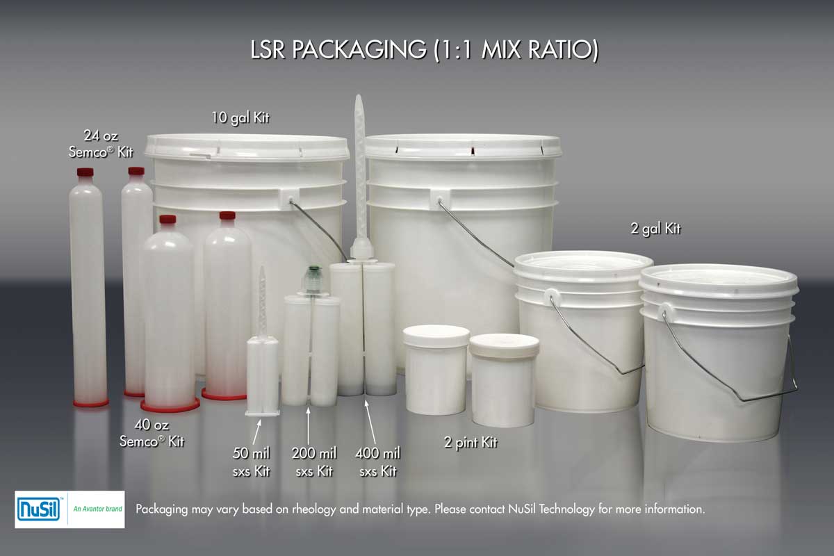 Example LSR Packaging 1:1 Mix Ratio