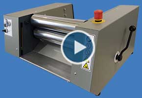 Small desk-top Electric Roll Mill video